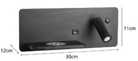 Bodové svítidlo IMMAX LED Be PREPARE 4v1 s Qi nabíjením, USB, varianta levá černé

 obrázek produktu 2 z 8