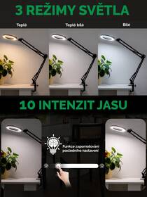 Stolní LED lampička IMMAX ZOOM černá

 obrázek produktu 13 z 13