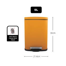 Odpadkový koš Spirella 10.20819, 5 l oranžový

 obrázek produktu 5 z 8