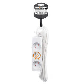 Kabel prodlužovací Solight 3 zásuvky, 3 x 1.5mm2, 5 m bílý

 obrázek produktu 3 z 3