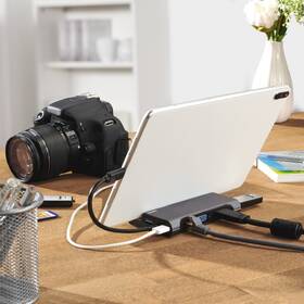 USB Hub Hama USB-C hub Connect2Mobile, multiport, LAN, 7 portů 

 obrázek produktu 1 z 1