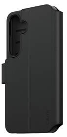 Pouzdro na mobil flipové PanzerGlass CARE Wallet Kickstand na Samsung Galaxy S25 černá barva
