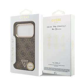 Kryt na mobil Guess 4G Strass Triangle Logo Gold Frame MagSafe na Apple iPhone 18 Pro hnědý

 obrázek produktu 6 z 6