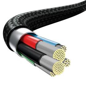 Kabel Baseus Rapid Series 3v1 USB-C (Micro USB/Lightning/USB-C) PD 20W 1,5m černý

 obrázek produktu 5 z 10