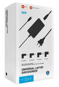Napájecí adaptér FIXED GaN USB-C, PD 3.0, 65 W + 4x adaptér černý

 obrázek produktu 2 z 10
