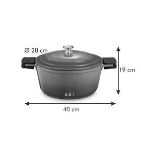 Kastrol s poklicí Tescoma 28 cm, 6,8 l červená

 obrázek produktu 1 z 4