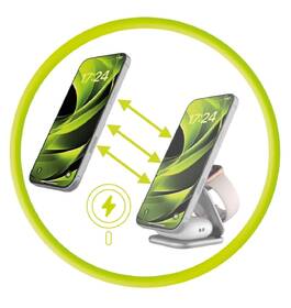 Bezdrátová nabíječka Mobile Origin 3in1 Qi2 25W UltraSlim PW36 stříbrná

 obrázek produktu 7 z 11