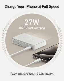 Powerbanka Anker MagGo 10000mAh, 27W bílá

 obrázek produktu 8 z 9
