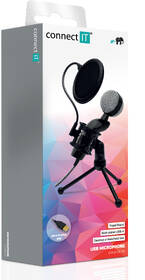 Mikrofon Connect IT YouMic Plus USB s POP filtrem černý

 obrázek produktu 3 z 3