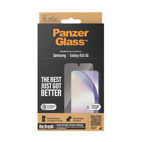 Tvrzené sklo PanzerGlass Ultra-Wide Fit na Samsung Galaxy A55 5G s instalačním rámečkem 

 obrázek produktu 2 z 3