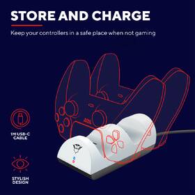 Dokovací stanice Trust GXT 254 Duo Charging Dock pro PS5 bílá

 obrázek produktu 6 z 7