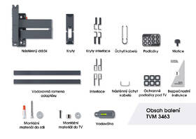 Držák TV Vogel’s TVM 3463 OLED TV polohovatelný, pro úhlopříčky 32" až 65", nosnost 25 kg černý

 obrázek produktu 12 z 14