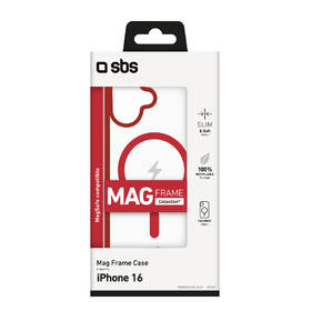 Kryt na mobil SBS Mag Frame s MagSafe na Apple iPhone 16 červený

 obrázek produktu 1 z 2