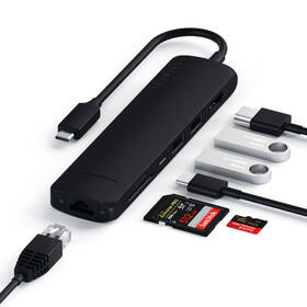 USB Hub Satechi USB-C Slim Multiport (1xHDMI 4K,2x USB 3.0, USB-C, Micro SD, SD, RJ45) černý

 obrázek produktu 6 z 8
