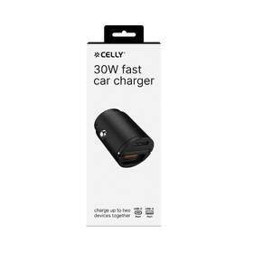 Adaptér do auta Celly Mini USB-C/USB-A, 30 W černý

 obrázek produktu 3 z 4