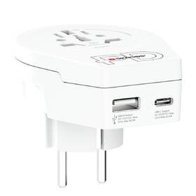 Cestovní adaptér SKROSS Europe USB A+C, 20W, pro cizince v ČR, typ E/F bílý

 obrázek produktu 2 z 4