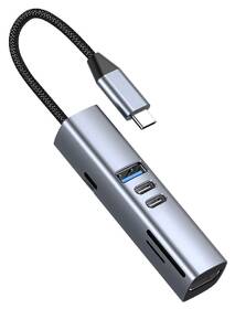 USB Hub Mobile Origin 7in1 MultiHub HB2 šedý

 obrázek produktu 1 z 9