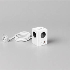 Rozbočovací zásuvka Cubenest PowerCube 4xAC, PD 30W, 2xC,1xA, 1.5m kabel šedá/bílá

 obrázek produktu 5 z 5