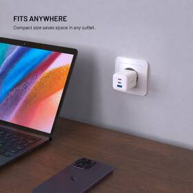 Nabíječka do sítě FIXED GAN Mini s 2 x USB-C / USB-A, 100W bílá

 obrázek produktu 8 z 9