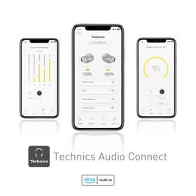 Sluchátka Technics EAH-AZ40E-S stříbrná barva
