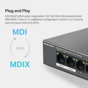 Switch Mercusys MS108GP 

 obrázek produktu 8 z 9