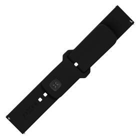 Řemínek FIXED Silicone Sporty Strap s Quick Release 20mm černá barva
