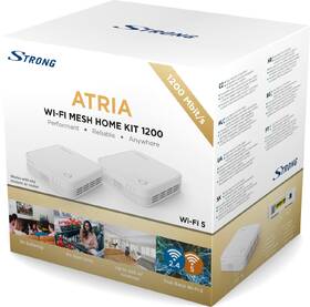 Přístupový bod (AP) Strong ATRIA Wi-Fi Mesh Home Kit 1200 - sada bílý

 obrázek produktu 7 z 7