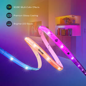 LED pásek Govee WiFi RGBIC Smart PRO, 5m - extra odolný 

 obrázek produktu 9 z 11