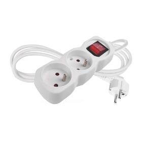 Kabel prodlužovací EMOS 2 x zásuvka, vypínač, 1,4m bílý

 obrázek produktu 1 z 6