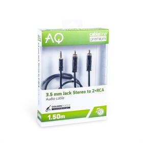 Kabel AQ 3,5mm Jack/2xRCA, M/M, 1,5m černý

 obrázek produktu 1 z 1