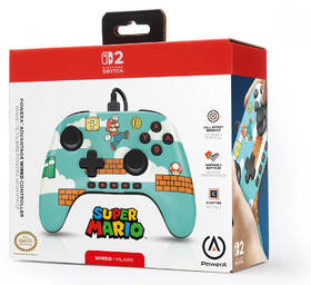 Gamepad PowerA Advantage - Nintendo Switch 2 - Super Mario Time tyrkysový

 obrázek produktu 8 z 9