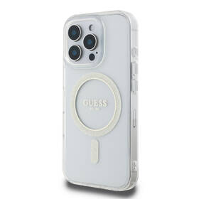 Kryt na mobil Guess IML Glitter Ring MagSafe na Apple iPhone 16 Pro Max průhledný

 obrázek produktu 1 z 7