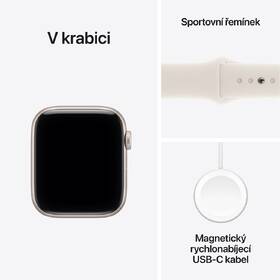 Chytré hodinky Apple GPS 40mm hvezdně bílý hliník - hvezdně bílý sportovní řemínek -  S/M 

 obrázek produktu 7 z 7