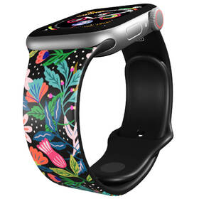 Řemínek Mi-Band na Apple Watch 42/44/45/49 mm - motiv Džungle, černý 

 obrázek produktu 2 z 3