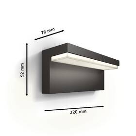Nástěnné svítidlo Philips Bustan, 2700 K antracitové

 obrázek produktu 1 z 5
