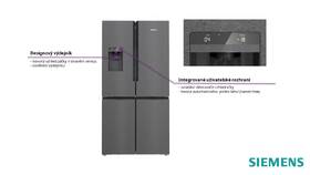 Americká lednice Siemens KF96DAXEA černá barva
