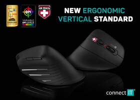 Myš Connect IT Verti TriMode ergonomická vertikální černá

 obrázek produktu 7 z 9