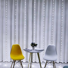 Vánoční osvětlení ColorWay vnitřní, 300 LED, 3× 3m, 220–240V AC, studená bílá 

 obrázek produktu 15 z 18