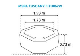 Vířivka MSpa Tuscany F-TU062W šedá barva
