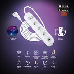 Kabel prodlužovací RETLUX RSH 202 Wi-Fi smart, 4x zásuvka + USB/USB-C, 1,5m bílý

 obrázek produktu 6 z 7
