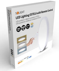 Stropní svítidlo Solight Estela White, 60W, 4500lm, 50cm, stmívatelné, dálkové ovládání bílé

 obrázek produktu 11 z 11