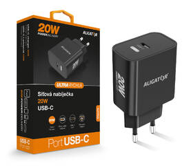 Nabíječka do sítě Aligator Power Delivery 20W, USB-C černá

 obrázek produktu 4 z 4