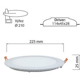 Vestavné svítidlo McLED Toro R21, 21W, 2700K bílé

 obrázek produktu 8 z 8