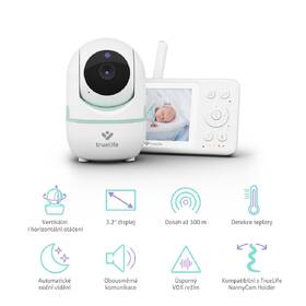 Dětská elektronická chůva TrueLife R4i bílá/zelená

 obrázek produktu 7 z 15