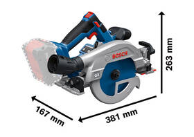 Okružní pila Bosch Professional GKS 18V-57-2 GX (bez baterie) 

 obrázek produktu 2 z 14