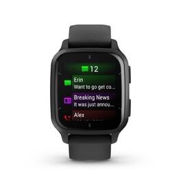 Chytré hodinky Garmin Venu Sq 2 Music - Slate/ Black Silicone Band 

 obrázek produktu 2 z 8