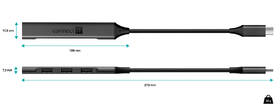 USB Hub Connect IT USB-C (1xUSB-A 3.0, 3xUSB-A 2.0) šedý

 obrázek produktu 3 z 5