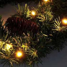 LED dekorace Solight věnec, průměr 30cm, 15x LED, IP44, 3x AA, časovač 

 obrázek produktu 2 z 4