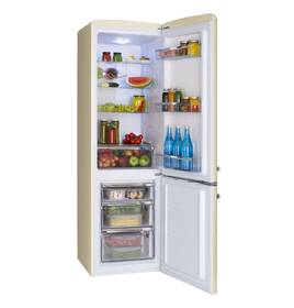 Chladnička s mrazničkou Amica KGCR 387100 B béžová barva
