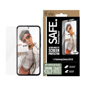 Tvrzené sklo PanzerGlass Ultra-Wide Fit na Samsung Galaxy A36 5G s instalačním rámečkem 

 obrázek produktu 2 z 4